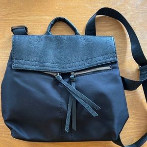 Black backpack purse